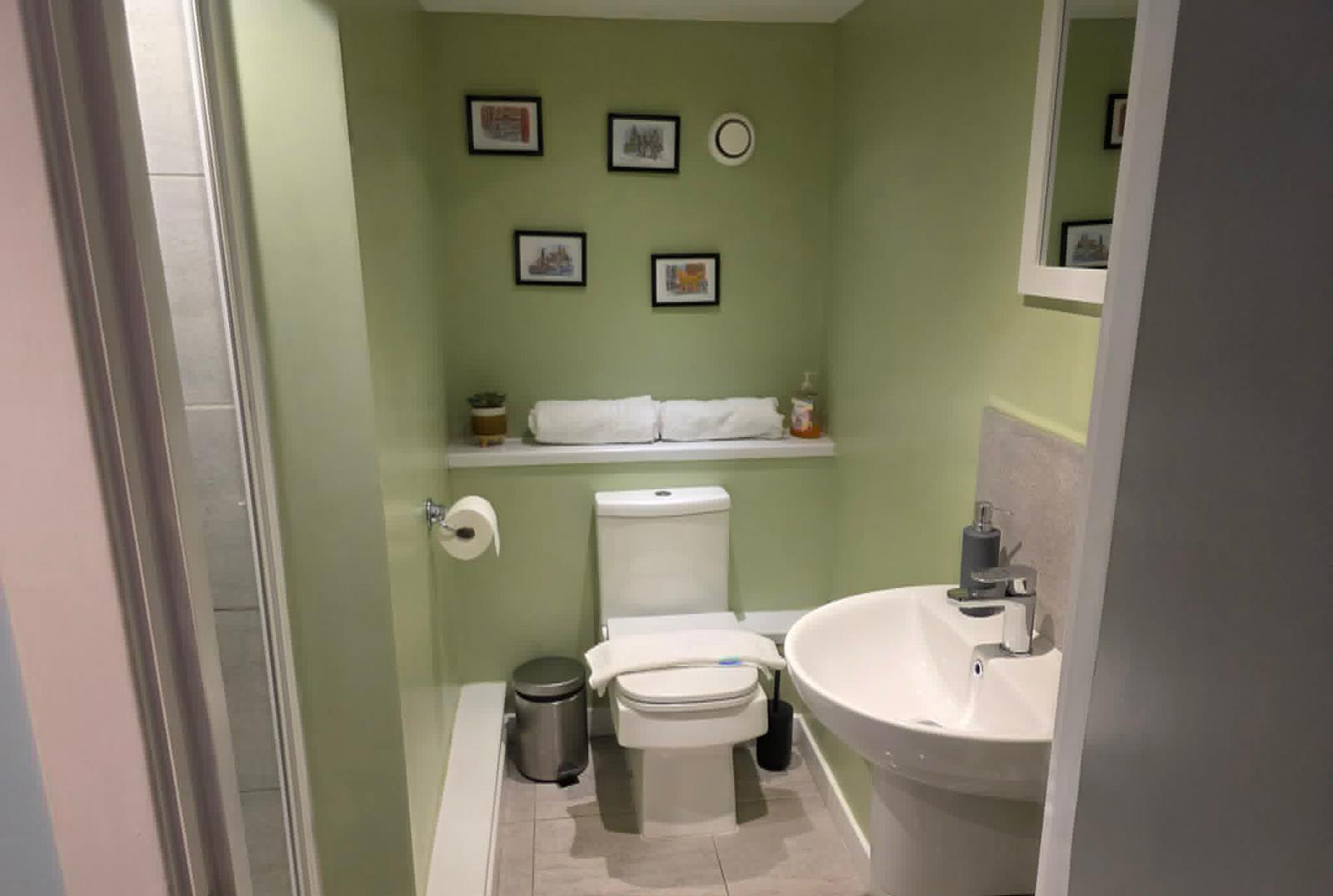 Sparkling clean bathroom